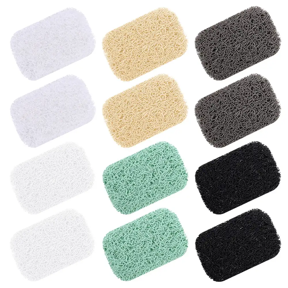 

12 шт. сохранение мыла, аксессуары для мыла, подставки для мыла, сушилка для мыла, самосушивающиеся подставки, Нескользящие ПВХ тарелки Soa