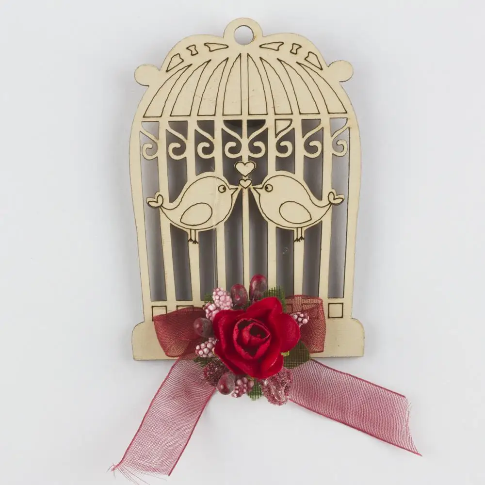 

Cage wooden cabinet ornament