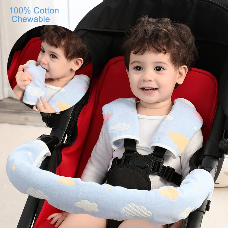 

Baby Stroller Towels Baby Pram Stroller Accessories Armrest Handle Covers Protective Case Cover Cart Saliva Towel Bumper Cover