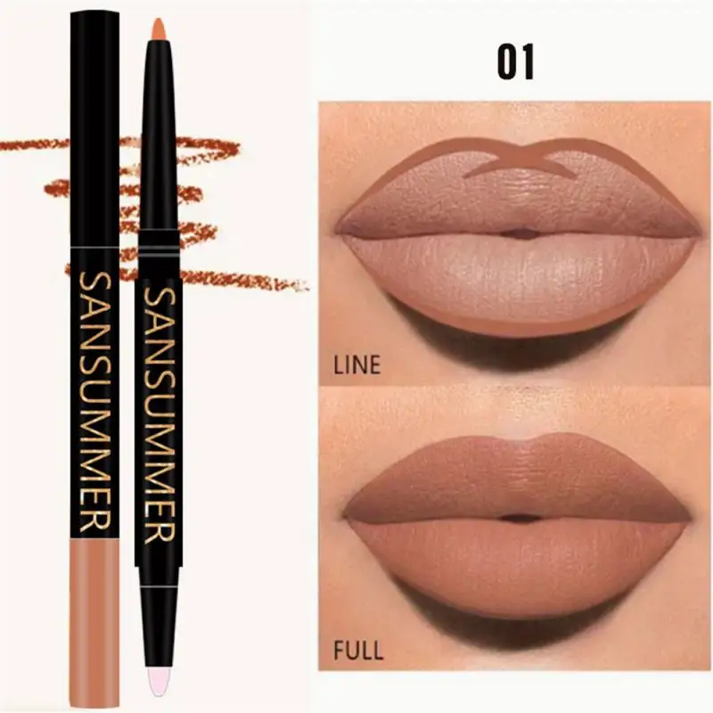 Матовая подводка для глаз Яркий цвет Кисть губ Прочная водостойкая