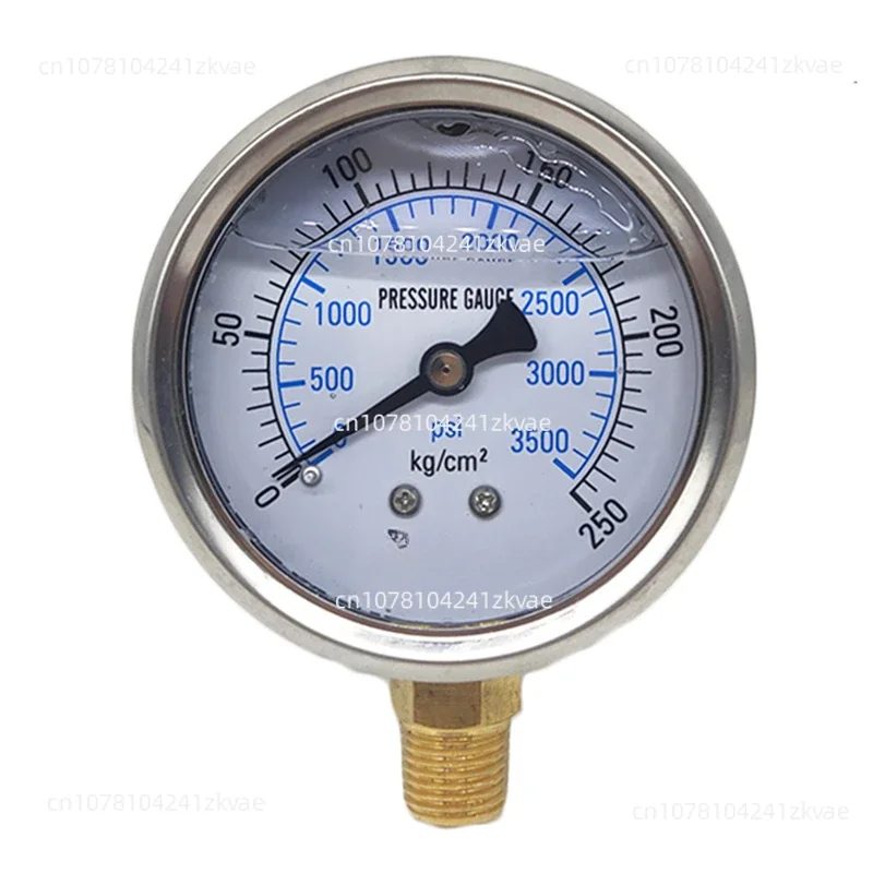 Осевой амортизирующий манометр прибор для измерения давления воды и масла YN60Z