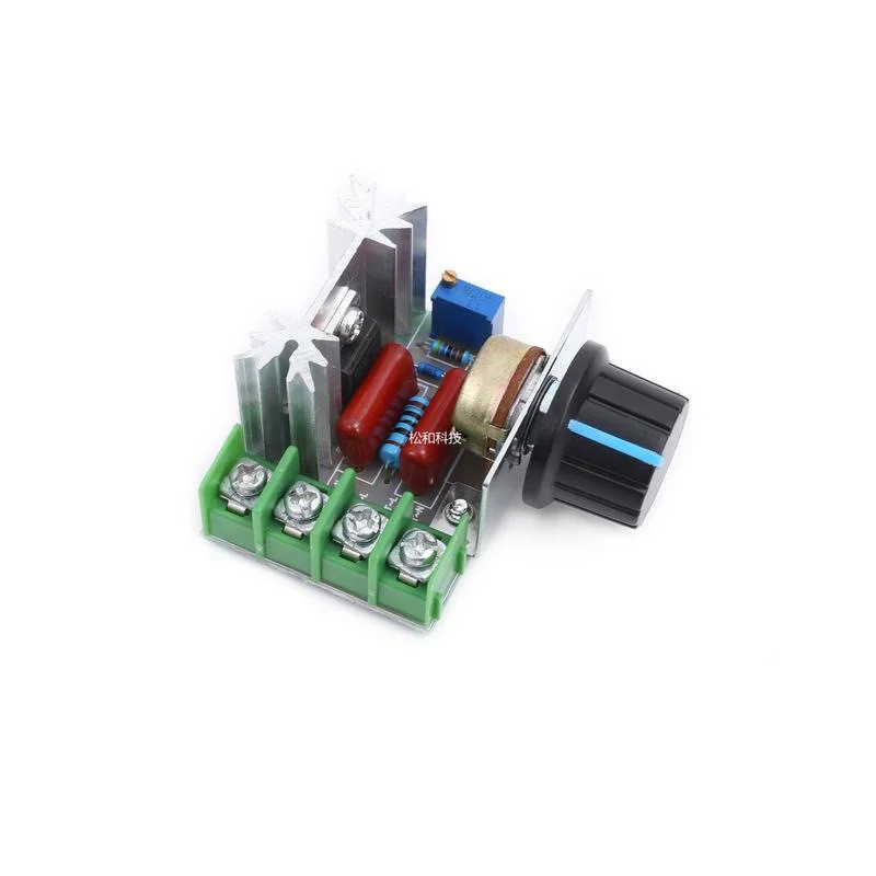 

1Pcs AC 220V Scr2000W Voltage Regulator Dimmer Motor Speed Controller Thermostat Electronic Voltage Regulator Module 2000W