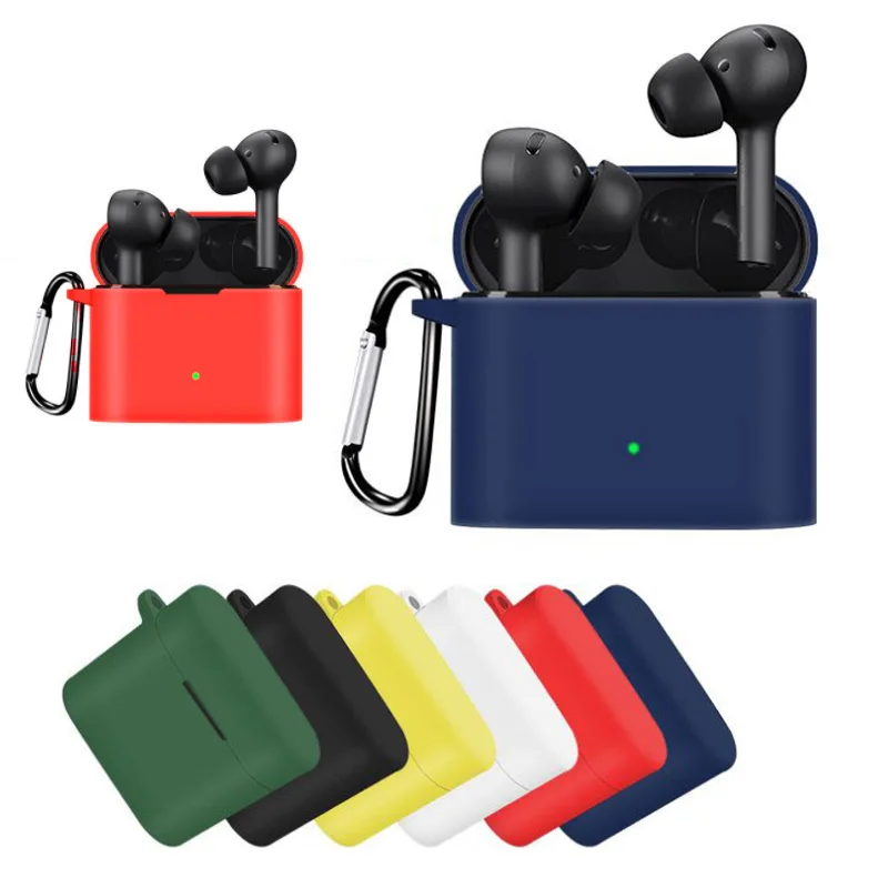 

Silicone Earphone Case for Xiaomi Air 2 Pro Headphones Cases for Xiaomi Mi True Wireless Earphones Air 2 Pro Cover with Keychain