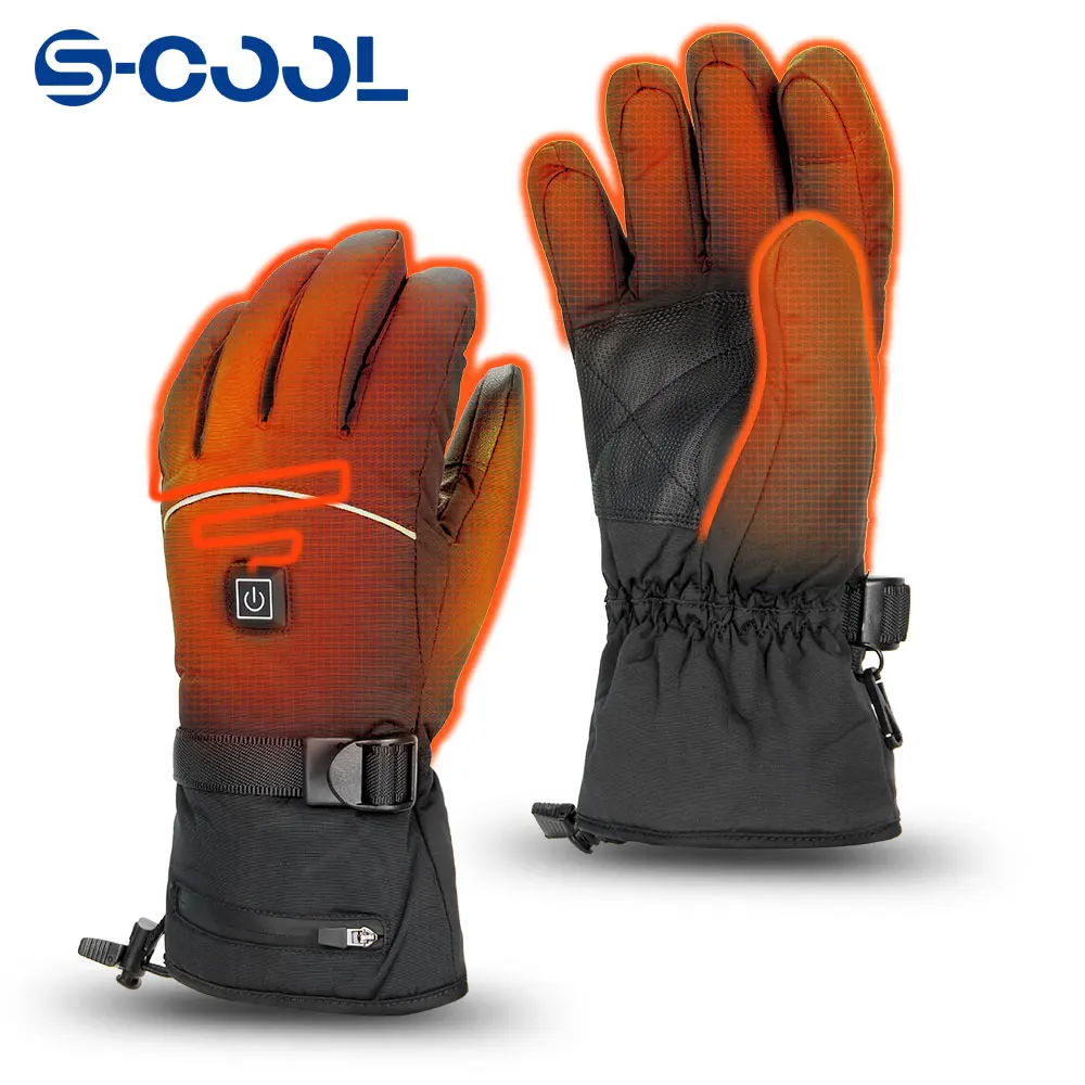 

Heated Gloves Winter Warm Gloves Men Women Snowboard Touchscreen Heating Rechargeable Gloves Waterproof Camping Hiking Skiing