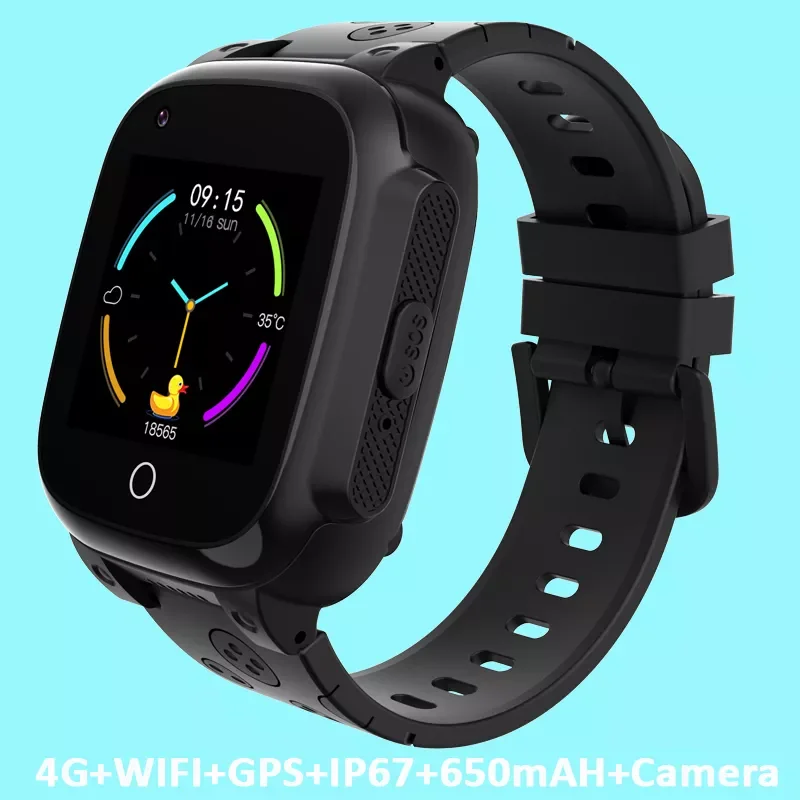 

Оригинальные детские Смарт-часы 4G GPS LBS трекер SOS монитор вызова обратно IP67 водонепроницаемые Смарт-часы с функцией видеозвонка и термометро...