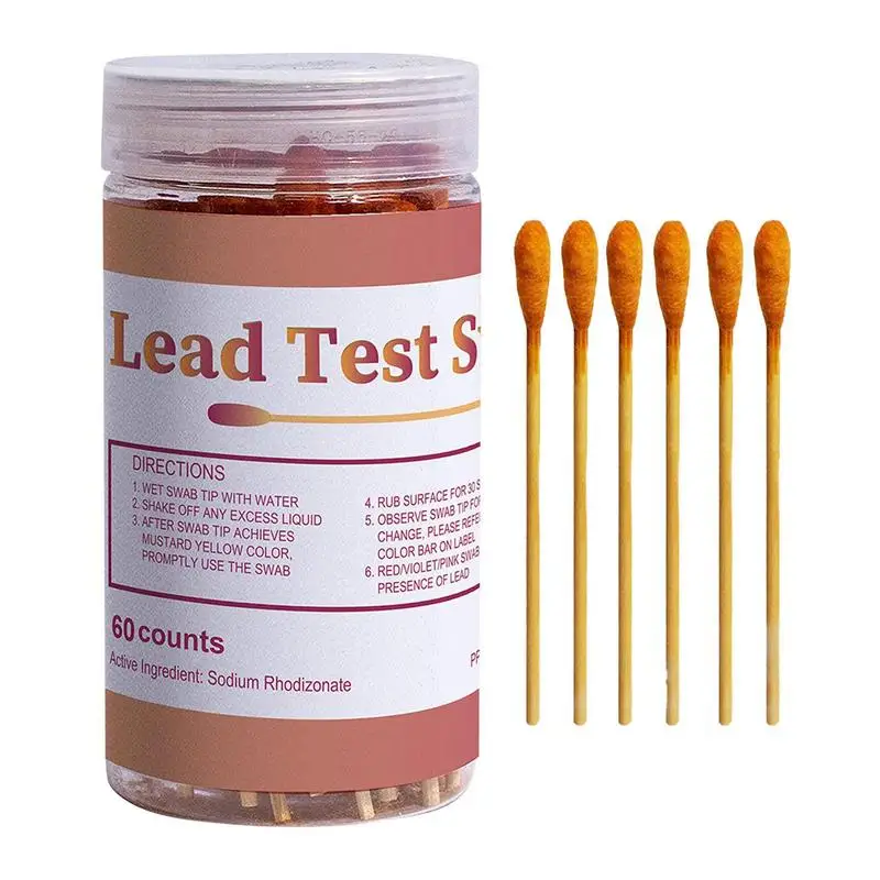 

Lead Test Kit Accurate Lead Check Swabs 30/60pcs Fast Results In 30 Seconds Instant Lead Test For Painted Wood Metal Dishes