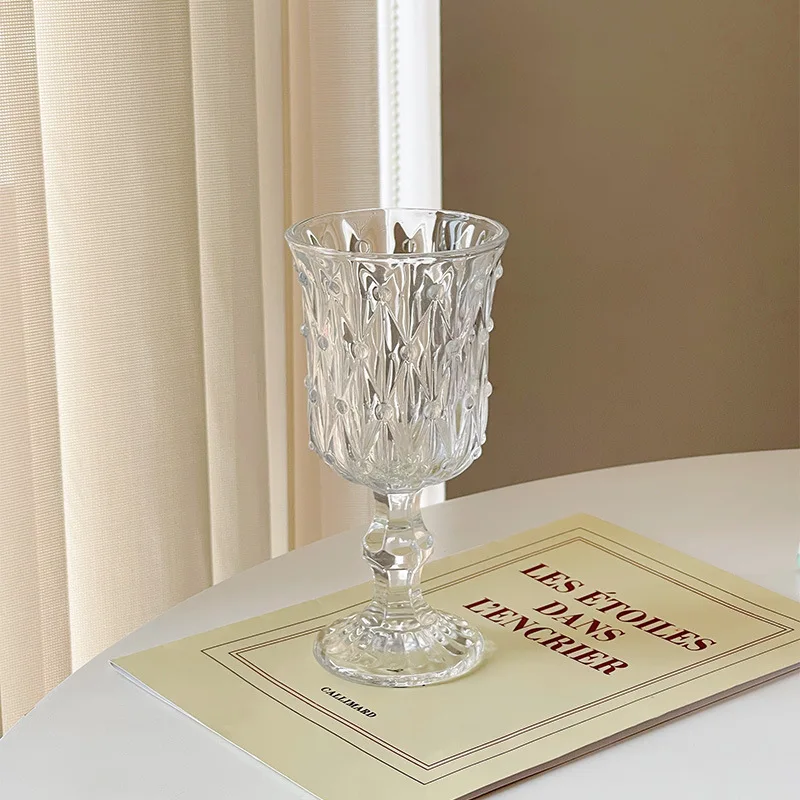 Роскошные бриллиантовые прозрачные стеклянные ретро-бокалы цвета шампанского