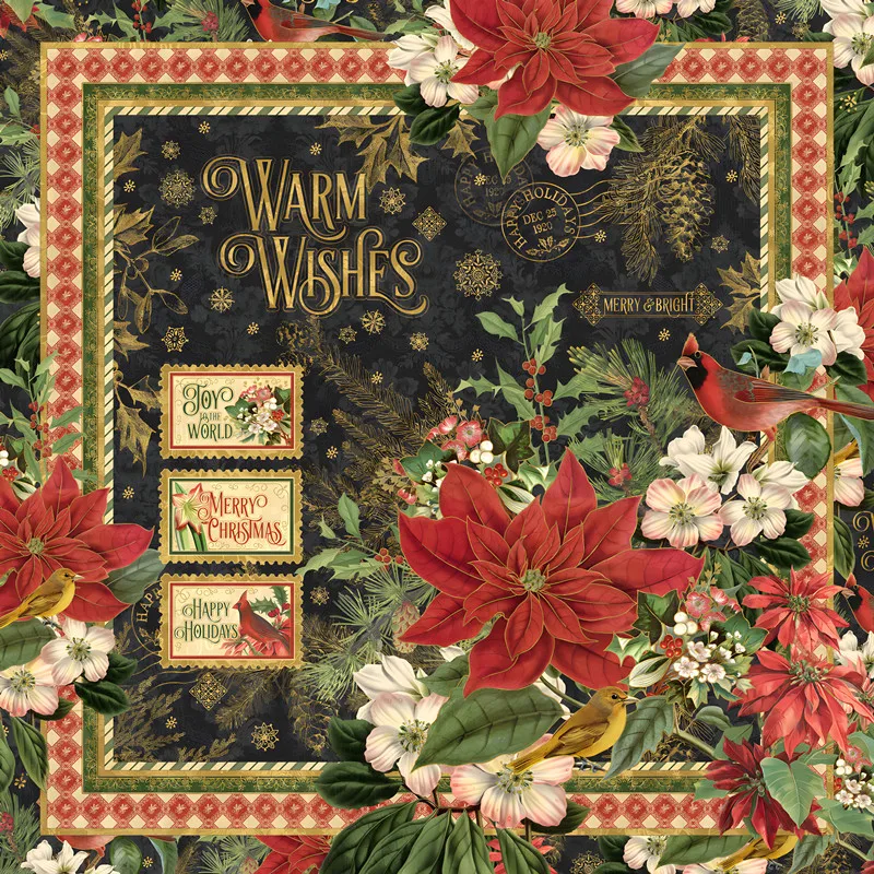 

Warm blessings Stickers Crafts And Scrapbooking stickers kids toys book Decorative sticker DIY Stationery