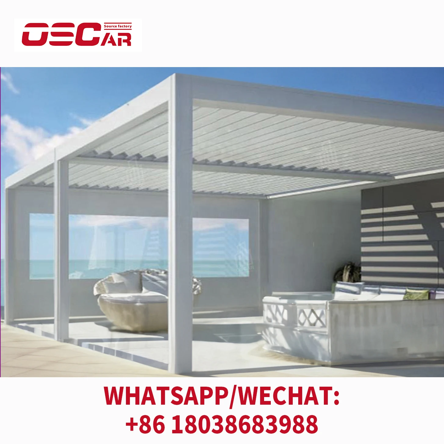 Оптовая продажа открытый сад твердый металлический каркас водонепроницаемый