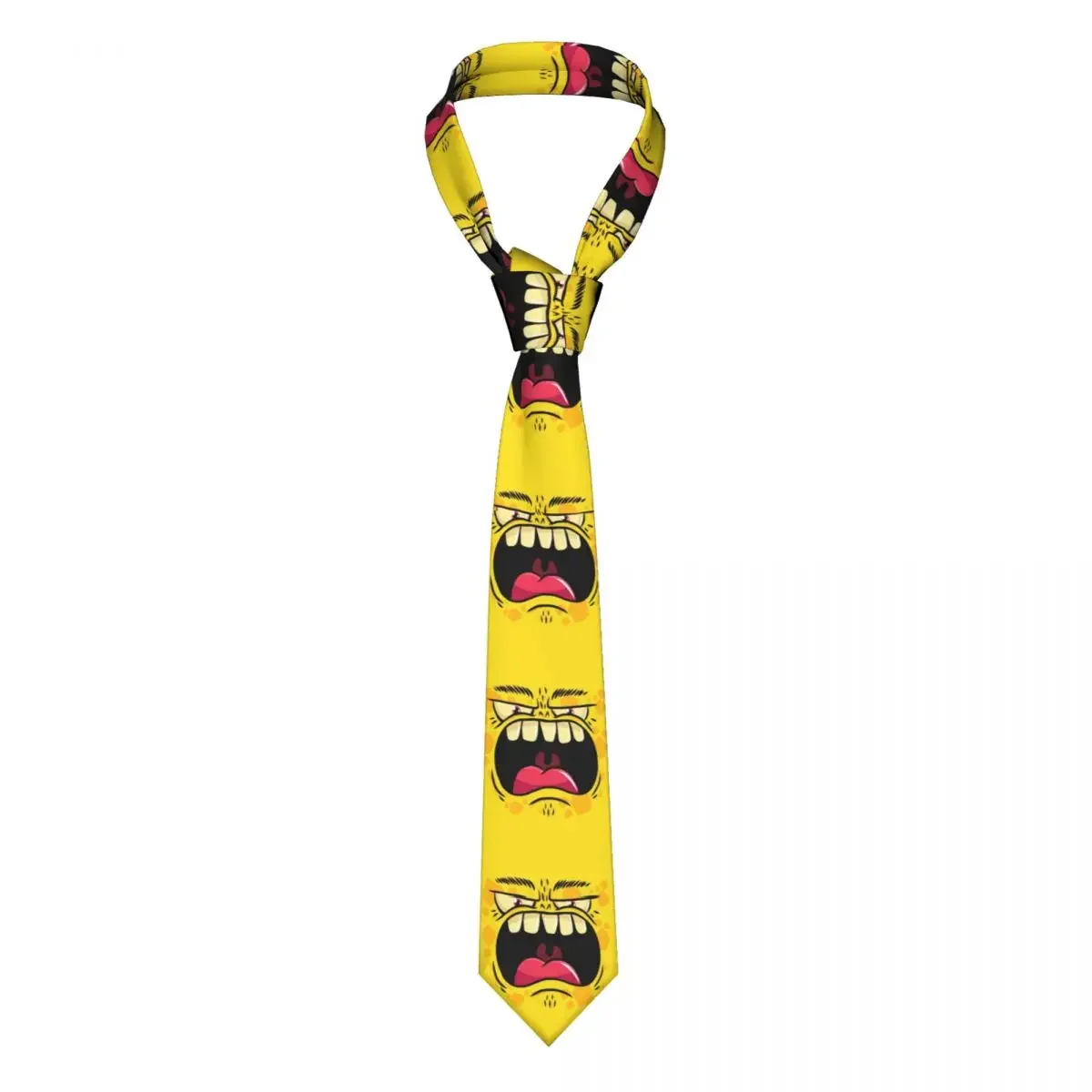 

Cartoon Monster Face Neckties Men Women Polyester 8 cm Neck Ties for Mens Fashion Narrow Shirt Accessories Cravat Gift