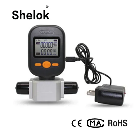 Tragbarer Digitaler Massen-Stickstoff-O2-Durchflussmesser Gasluft-Durchfluss Messer Люфманген для Dampf