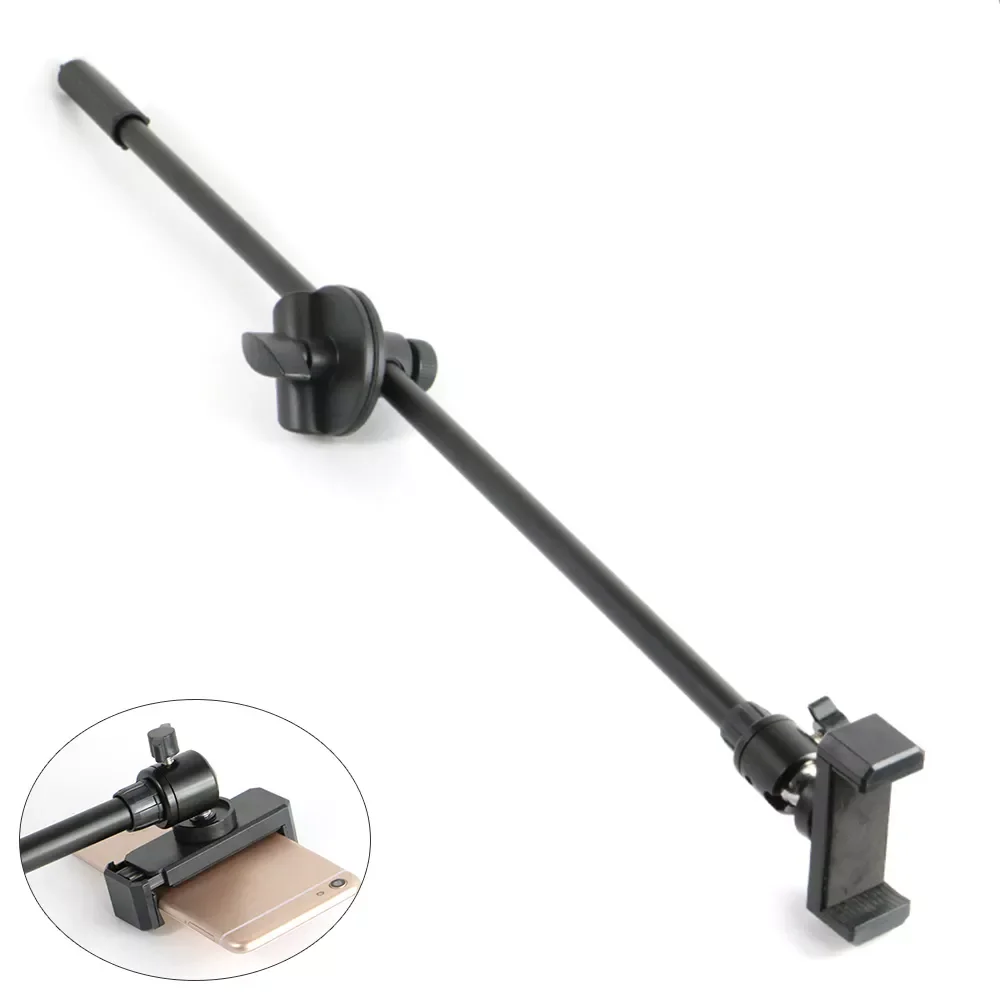 

Microphone Crossbar Stand Cradle Head Mount Phone Clip Tripod Pole Accessories 3/8 Screw Holder Top Microphone Bracket Kit