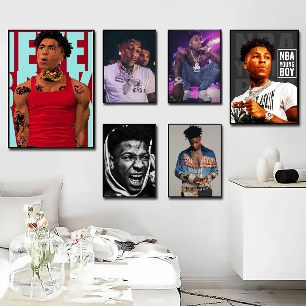 Nba YoungBoy Rapper Star Poster Wall Art Home Decor Room Digital Painting Living Restaurant Kitchen
