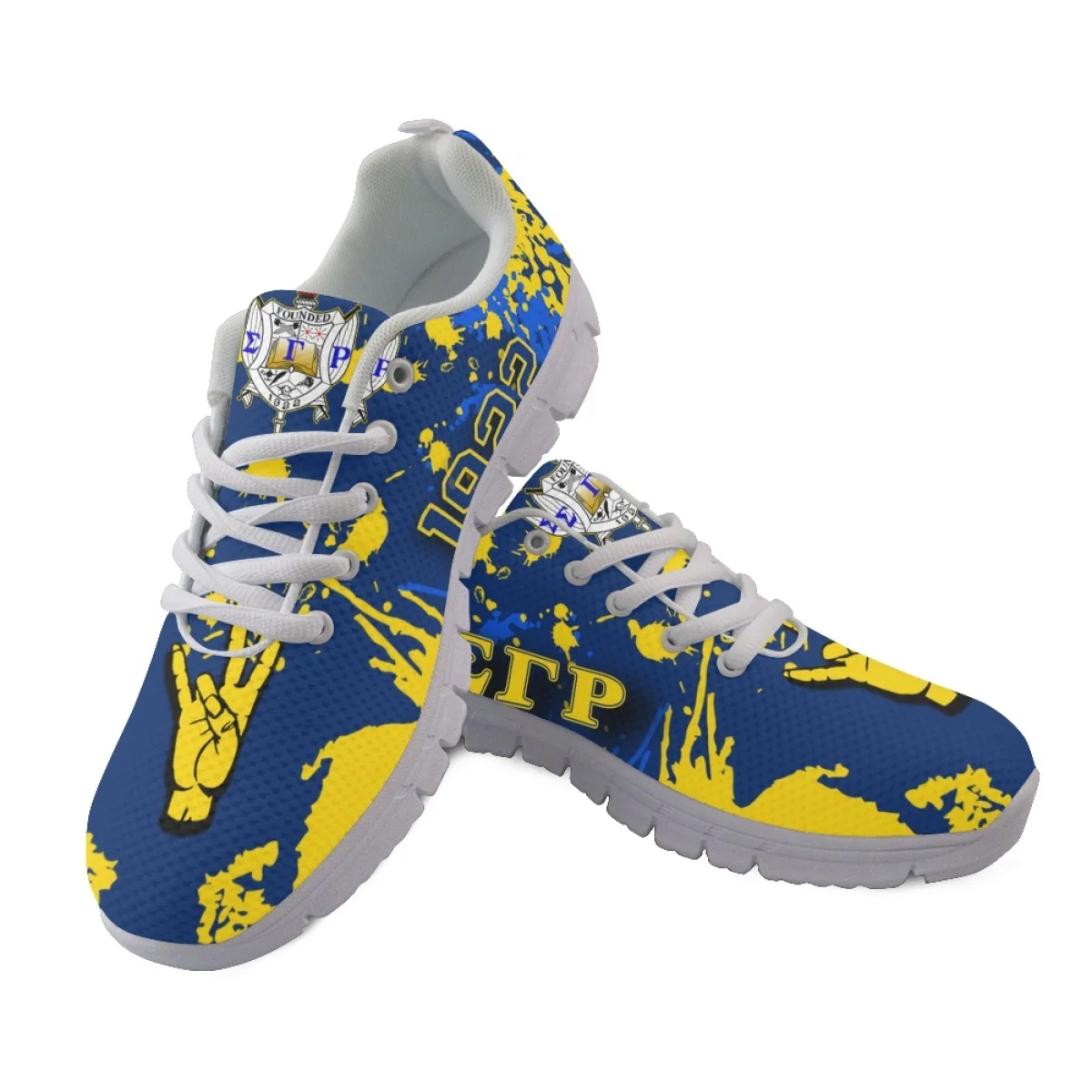

Zeta Phi Beta Printing Shoes for Women Mesh Shoes Custom Designer Wear-resistant Anti Skid Lace Up Zapatos Para Damas En Oferta