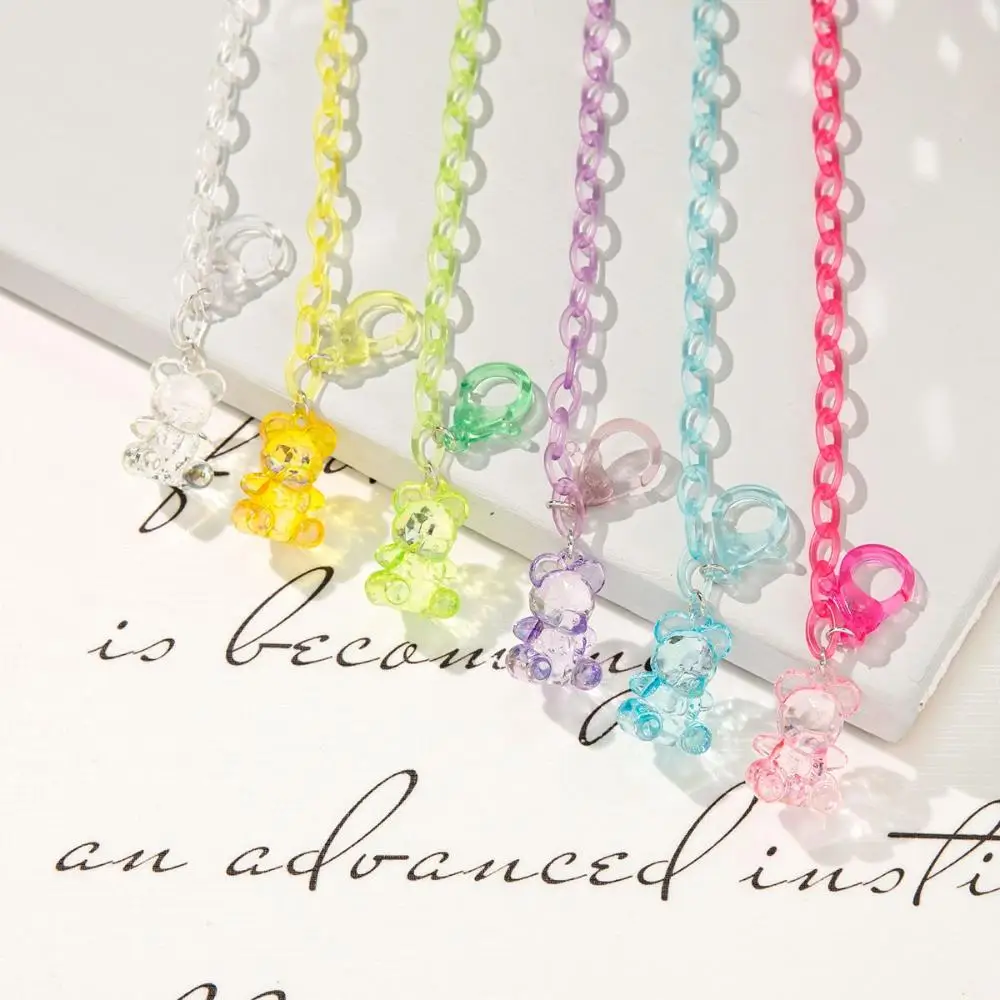

Straps Acrylic Women Anti-lost Candy Color Chain Face Mask Necklace Eyeglass Lanyard Mask Cord Holders Glasses Chain