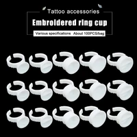 ring caps microblading pigment glue rings tattoo ink holder sml eyebrow makeup accessories eyelash extension glue cups