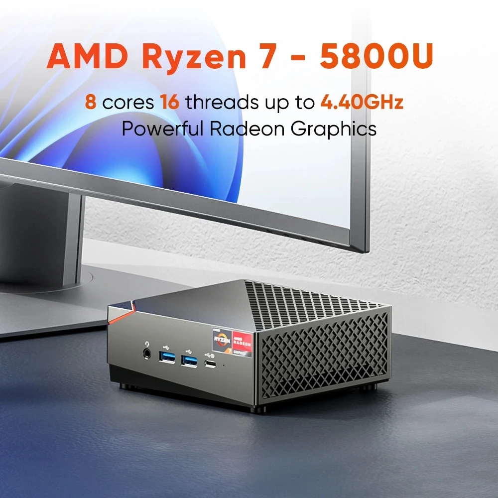 TOPTON NUC AMD Gaming Mini PC Ryzen 7 5800U 3750H