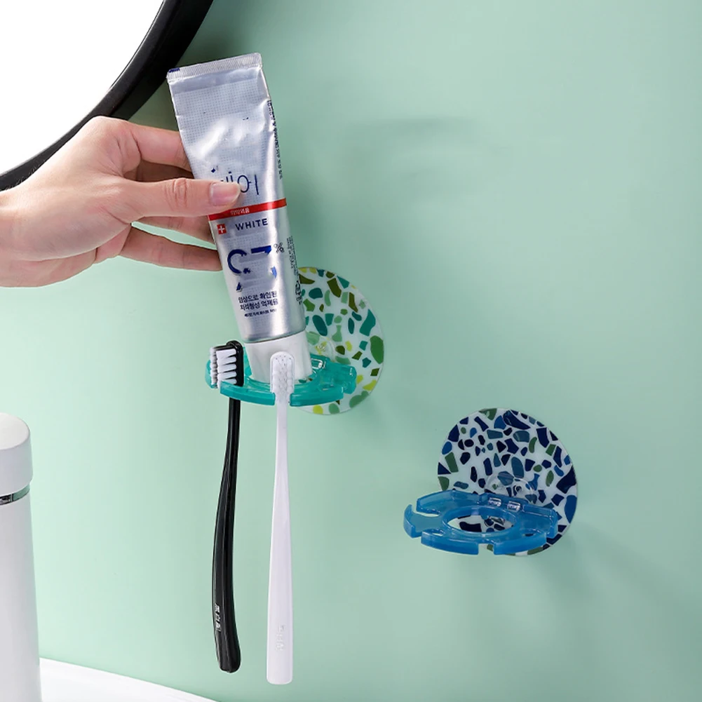 

1PCS Plastic Toothbrush Holder Toothpaste Storage Rack Bathroom Organizer Accessories Tools Shaver Tooth Brush Dispenser
