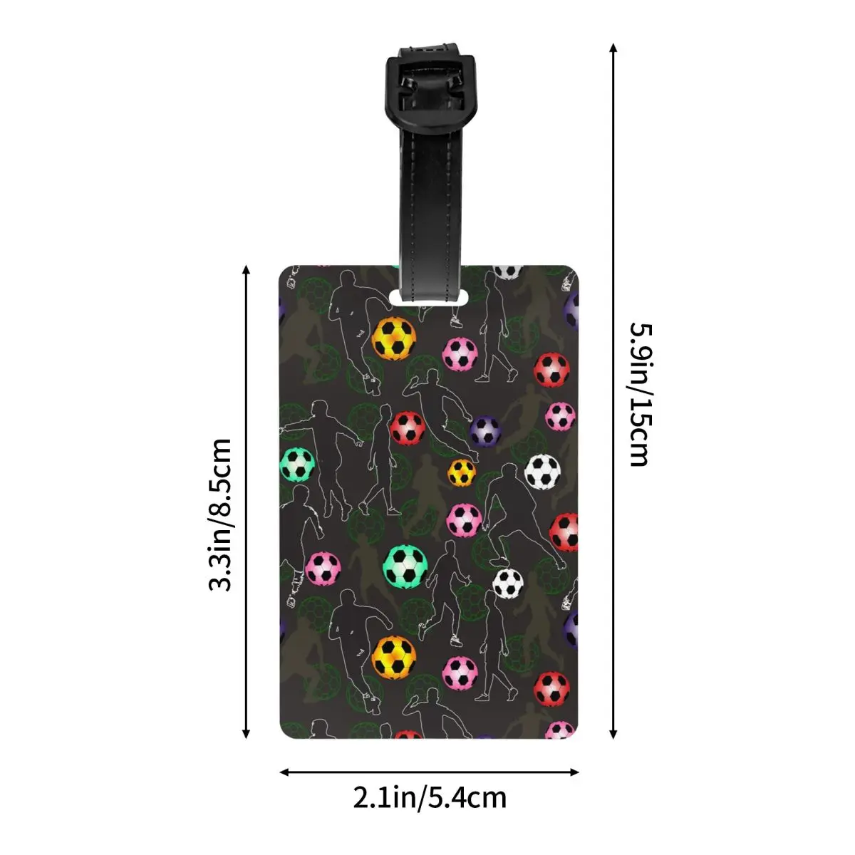 Изготовленные на заказ футбольные багажные бирки для дорожного чемодана