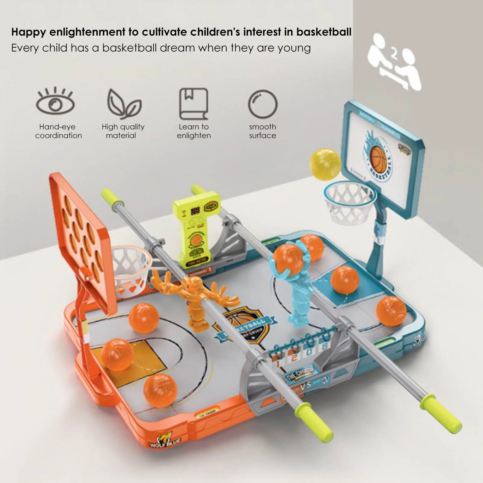 

Indoor Basketball Shooting Game Sport Play Sets Family Hoop Interactive Kids Board Game Desktop Ball Toys For Children Gift