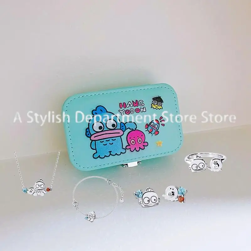 Шкатулка для ювелирных изделий Kawaii Sanrio Hanyodon шкатулка хранения колец ожерелий