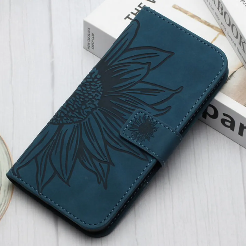 

3D Emboss Leather Wallet Case for iPhone 13 5G Flip Case for iPhone 13 Mini 12 Pro Max Xs Xr X Luxury Cover iPhone SE 2022 Etui