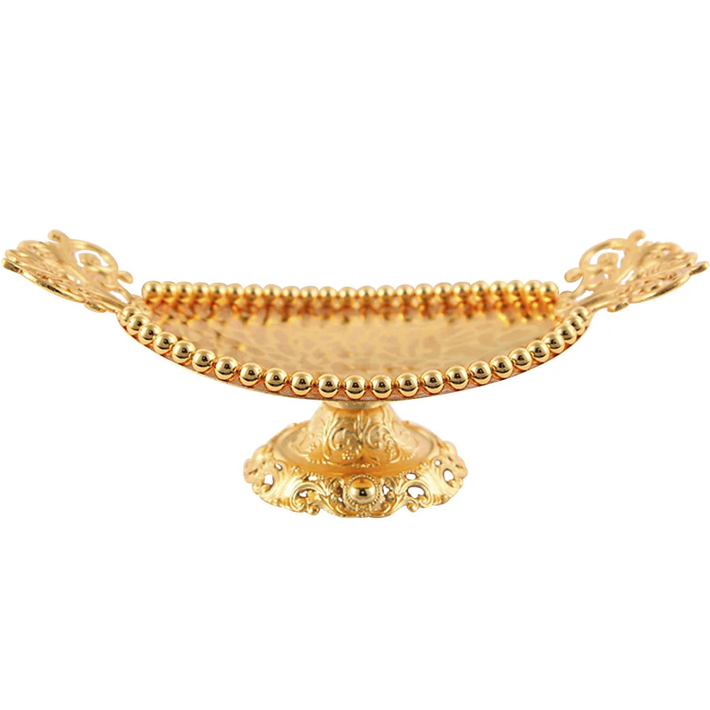 

Exquisite Creative Rustproof Multi-use Serving Plate Candy Plate Fruit Holder Serving Tray Dried Fruit Plate for Party