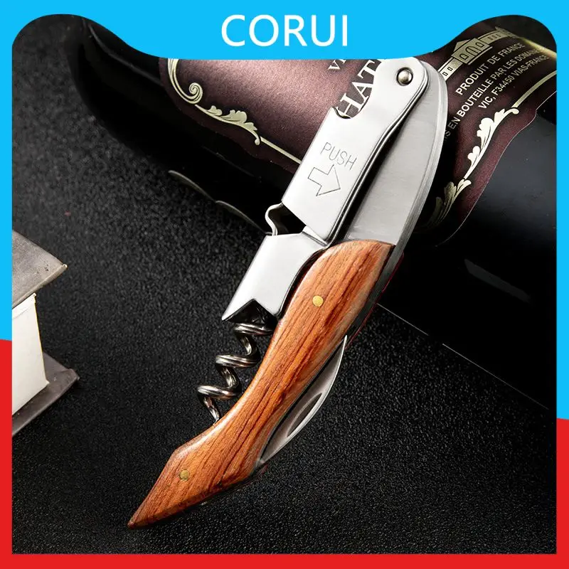 

Creative Bar Table Key Bottle Opener Wine Beer Cap Remover Professional Can Crusher Screw Opener Cutter Stainless Steel Hot New