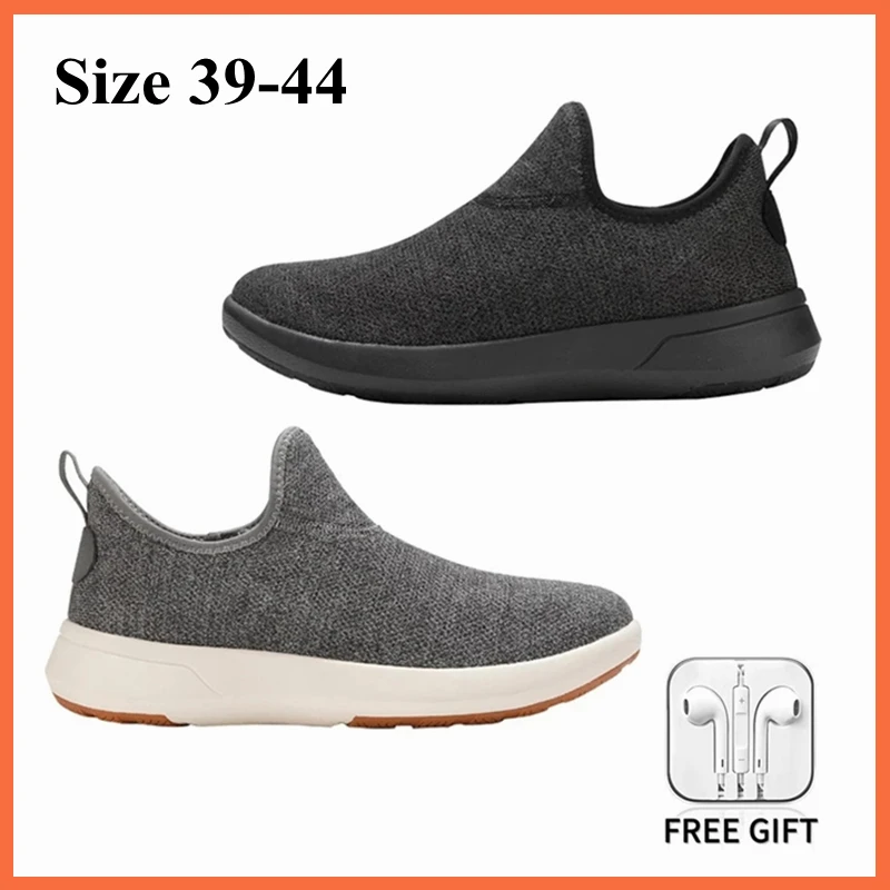 

Xiaomi Men Casual Shoes Sneakers New Breathable EVA Thick-Soled Non-Slip ​Cushioning Waterproof Solid Male Running Shoes