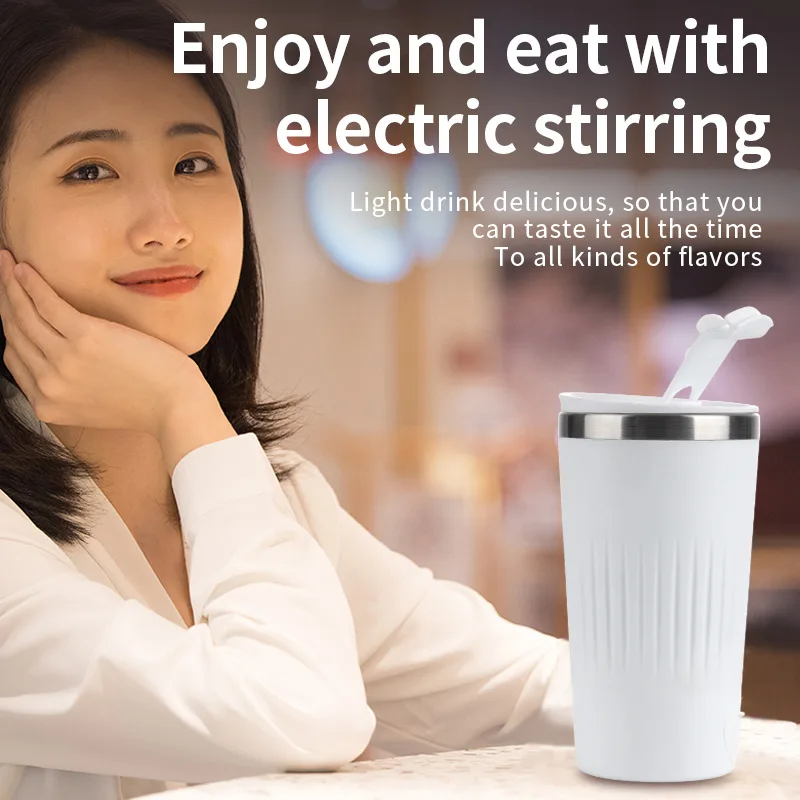 

Fully Automatic Stirring Cup Electric Portable Milk Mark Stirring Cup Blender Smart Blender Thermos Cup Outdoor Fitness