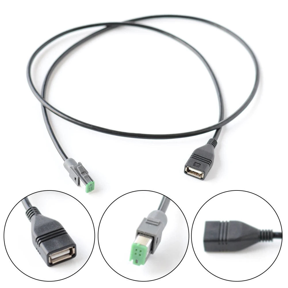 

Автомобильный радиоприемник с 4 контактами к USB-кабелю для Mazda 3 6 CX-3 CX-5 CX-9 для Mitsubishi для Pajero для ASX USB-удлинительный кабель-адаптер