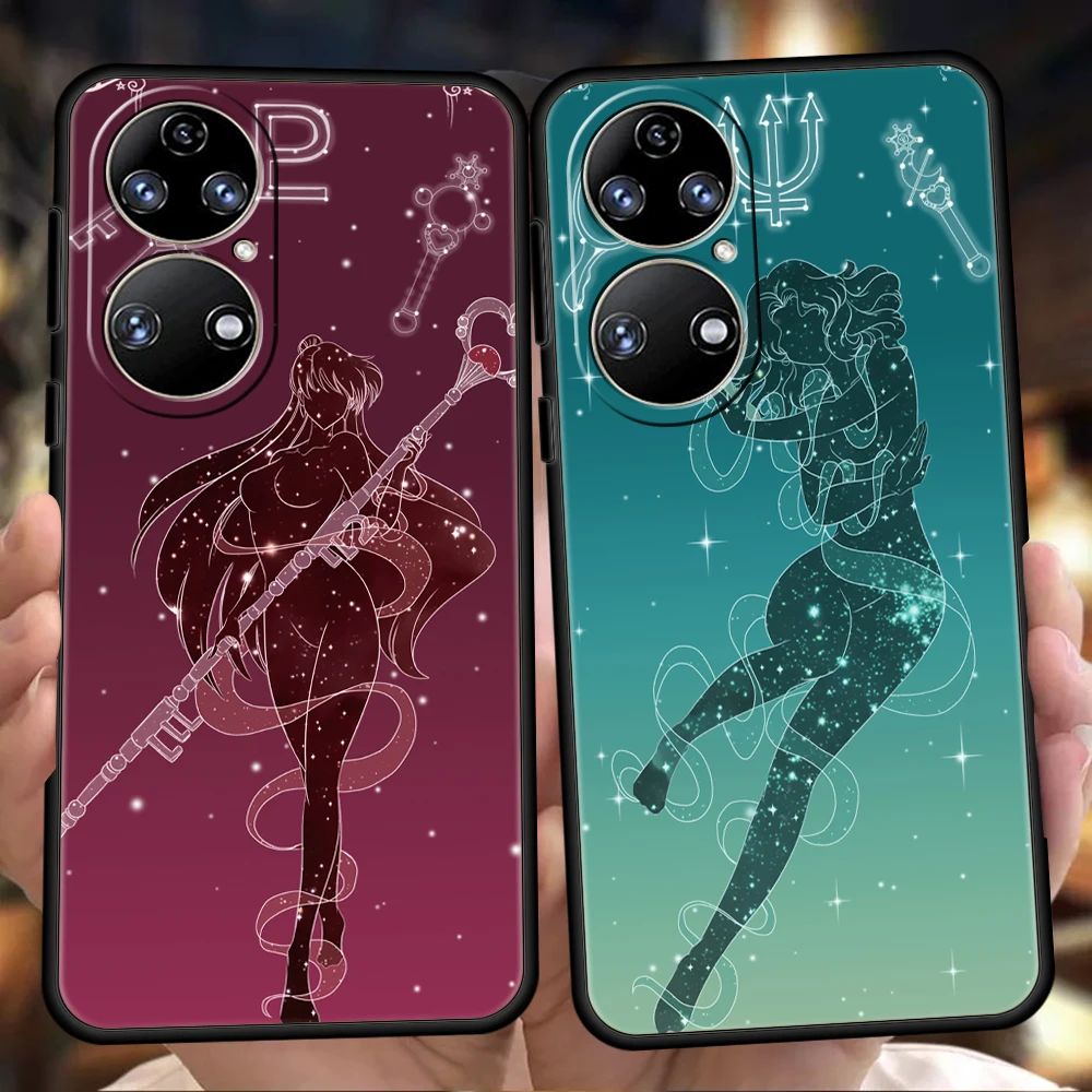 

Sailor Moon Phone Case For Huawei P50 P40 P30 P20 Pro P50 P40 P30 P20 Lite E P Smart Z Y6 Y7 Y7A Y9 Y6P Y9S 2019 Shell Funda TPU