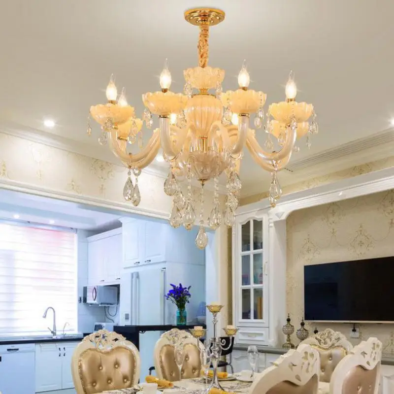 Современная хрустальная люстра для столовой светодиодные повседневные