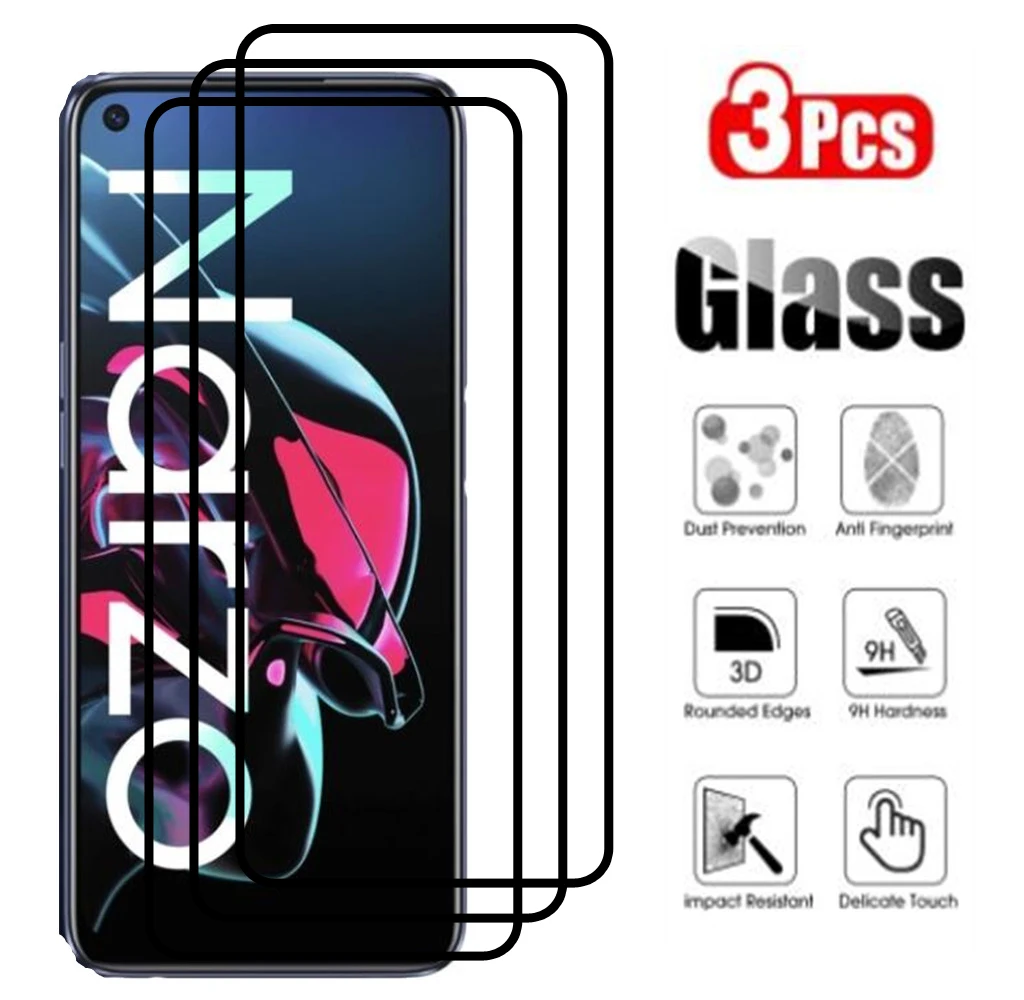 

Защитное стекло, закаленное стекло с полным покрытием для Realme Narzo 10 10A 20 20A Q2 Q2i Pro V3 V5 X3