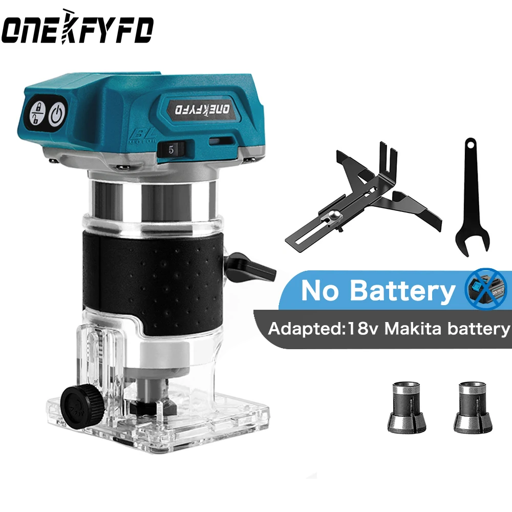 

Hand Brushless Carpentry Machine Wood Tool Makita Woodworking Wood Electric Trimmer （no Trimmer Trimming For Battery） Router