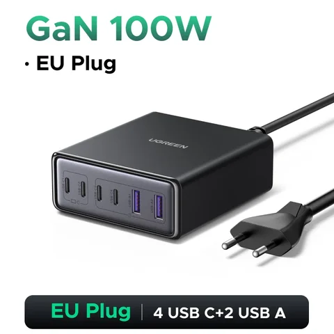 UGREEN 100 Вт GaN зарядное устройство для настольного ноутбука быстрое зарядное устройство 4 в 1 адаптер для iPhone 14 13 12 Pro Max зарядное устройство для телефона Xiaomi Samsung