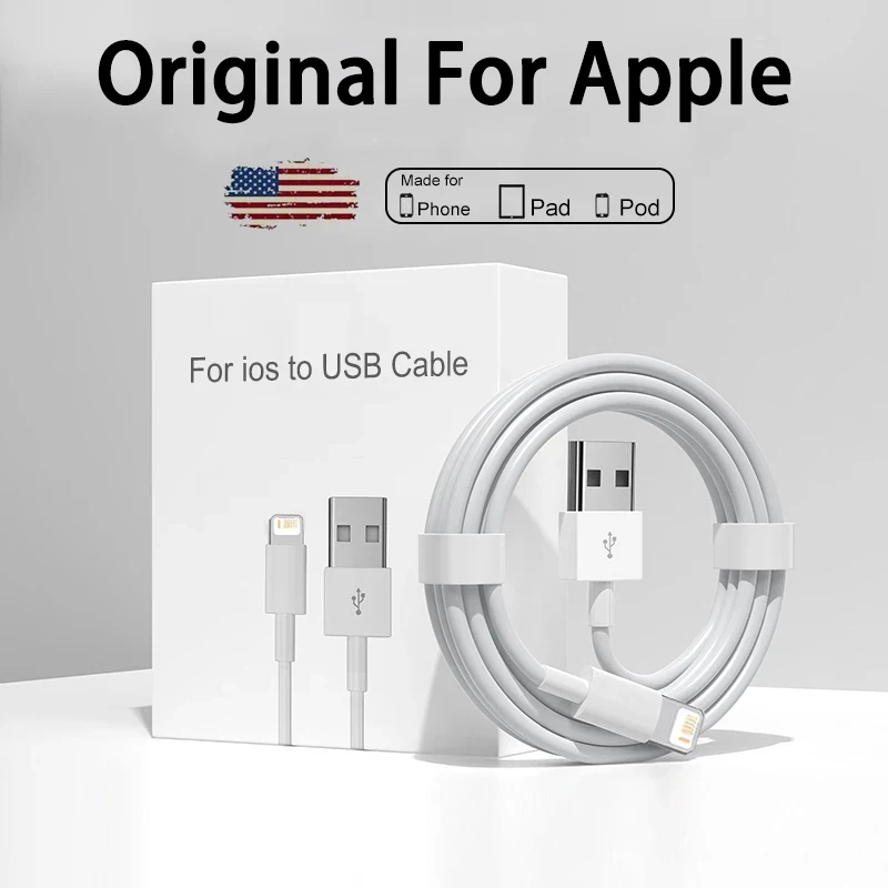 

Быстрая зарядка USB Lightning Extended Data Cable для iPhone 11 12 13 14 Pro Max XS X XR SE ipad Plus Data Sync Кабель для зарядки