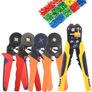 HSC8 6-4A мини-тип саморегулируемая опрессовки плоскогубцы 0.25-6mm2 терминалы обжимной инструмент многофункциональный инструмент Hands плоскогубцы Любань HSC8 6-4