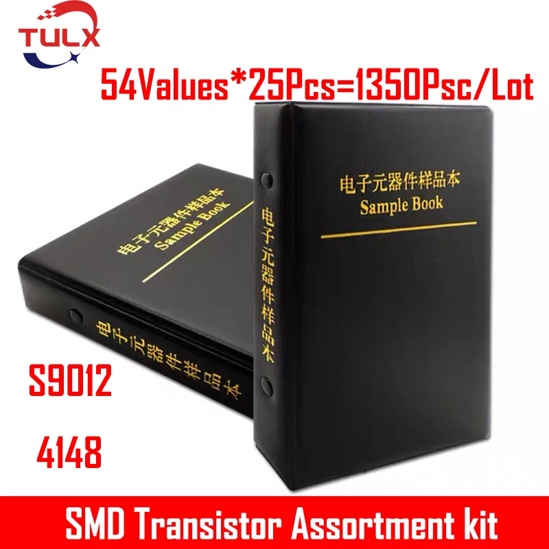 

1350PCS SOT-23 SMA 56 Values*25PCS SMD SMT NPN PNP SOD 4148 5551 2222 TL431 BC807 BC817 Transistor And Diode Assortment Kit