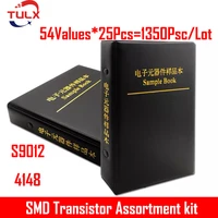 1350pcs sot 23 sma 56 values25pcs smd smt npn pnp sod 4148 5551 2222 tl431 bc807 bc817 transistor and diode assortment kit