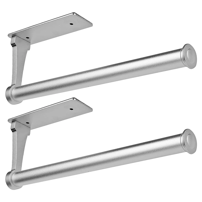 

A63I Paper Towel Holder,Paper Towel Holder Under Cabinet , Wall Mount Both Available In Adhesive And Screws 2Pcs