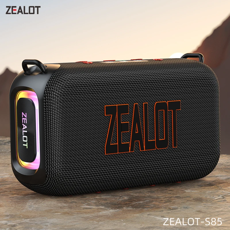 ZEALOT-S85 Портативный Bluetooth-динамик мощностью 50 Вт с двойной диафрагмой IPX6