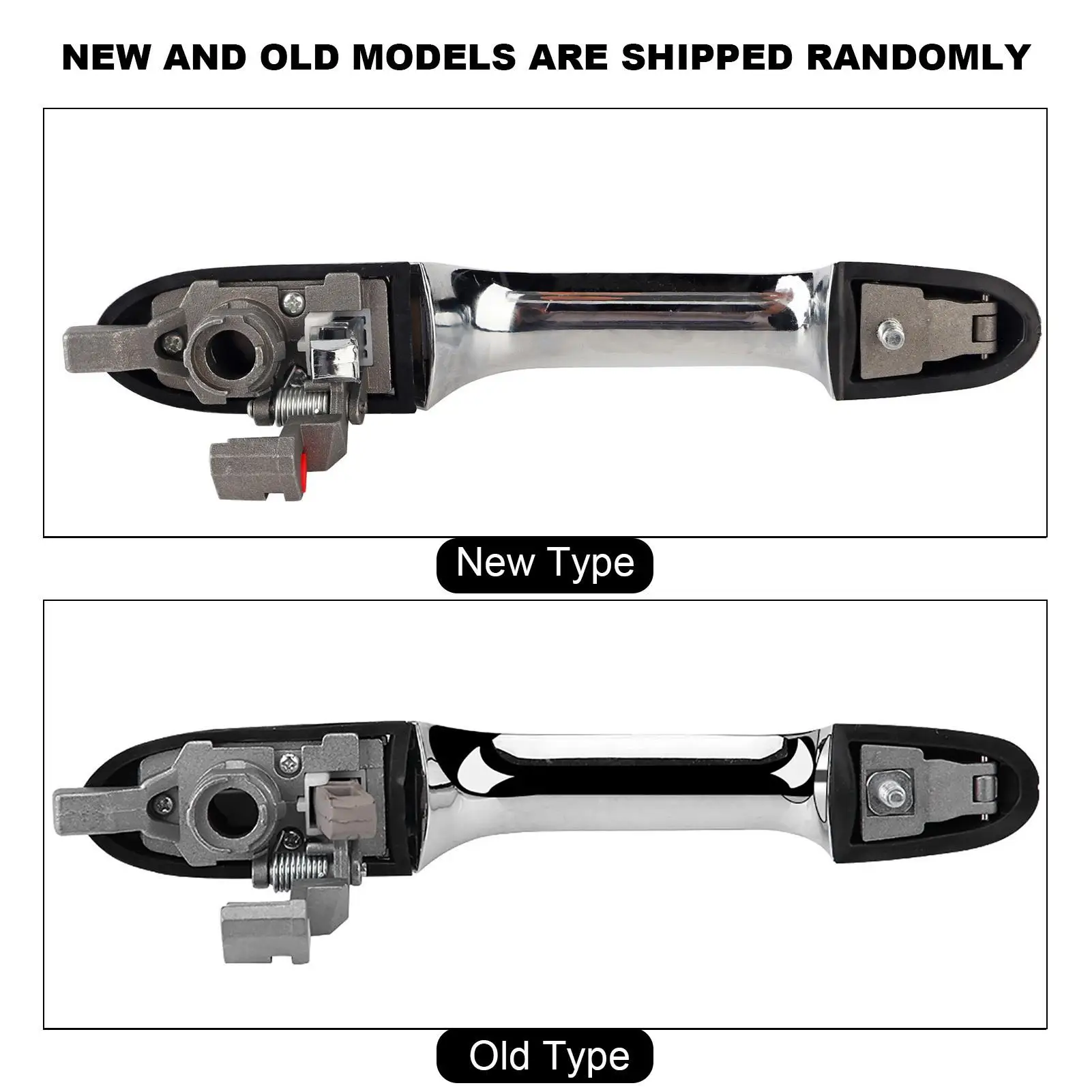 Ручка внешней двери автомобиля Хромированная ручка с левым рулем 68069943 AC для Fiat 500