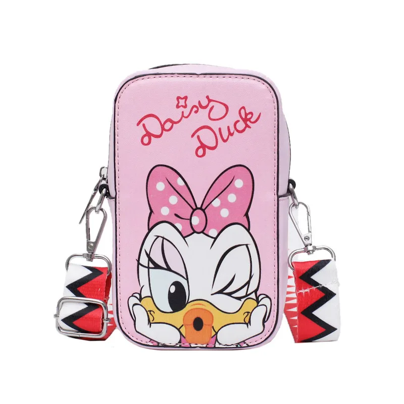 Disney Cartoon Children Crossbody Bag Girls Lovely Small Square Bag Fashion Women's Shoulder Bag Mickey Minnie Mini Purse