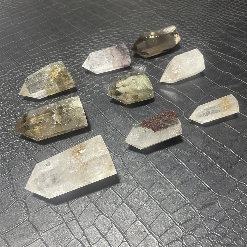 Натуральный камень Хрустальная башня зеленая фантомная палочка точечный декор