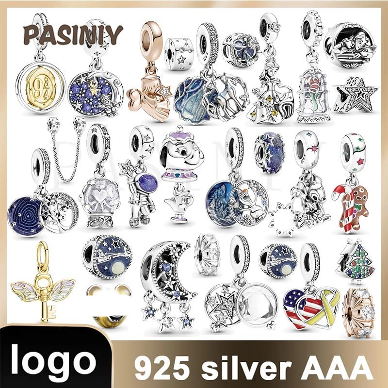 

New 2021 New Collection Charm With Logo Suitable For Pandora Bracelet Diy Holiday Gift Halloween Christmas