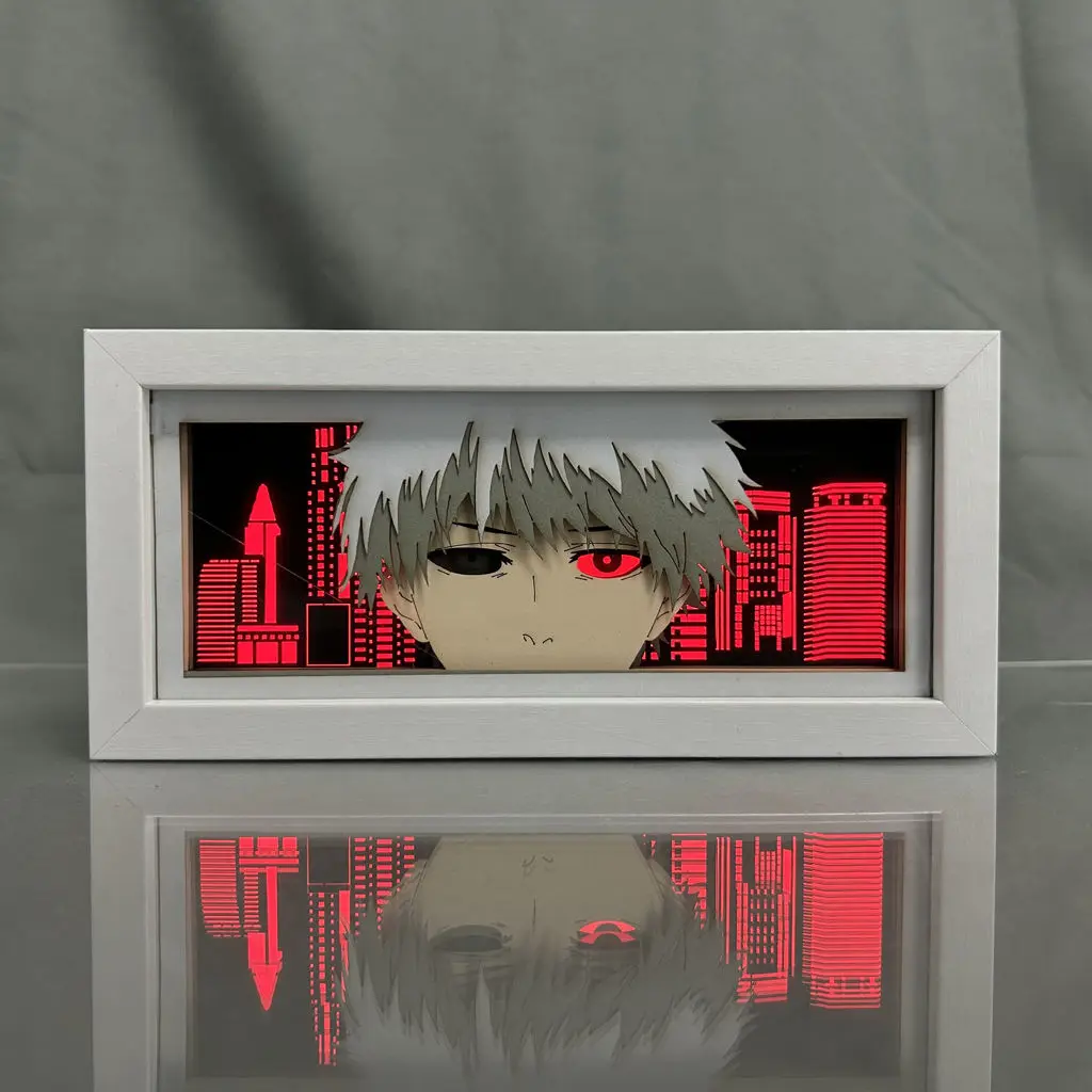 Японская Tokyo Ghoul Kaneki Ken бумажная скульптура фонарь аниме охватывающий Ночник