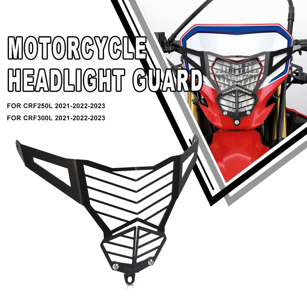 

2023 Motorcycle Accessories Headlight Guard Grille Protector Cover For Honda CRF250L CRF300L 2021 2022 2023 CRF 300L CRF 250 L