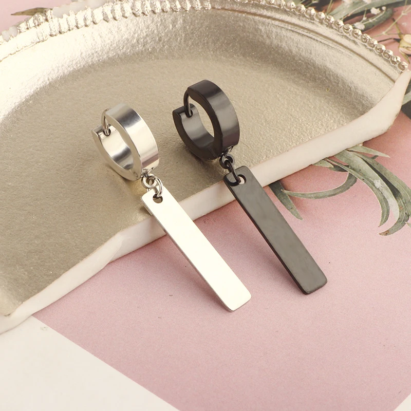 Клипса для ушей из титановой стали в стиле панк/серьги-гвоздики мужчин и женщин