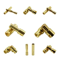 10pcs banana plug 2 0mm 3 5mm 4 0mm 5 0mm 6 0mm 8 0mm bullet female male connector brass plated copper rc parts